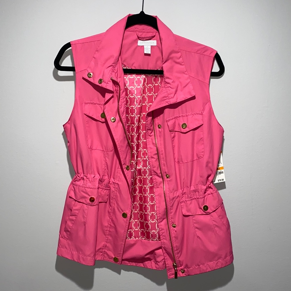 Charter Club pink vest